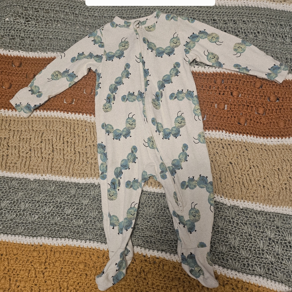 Carter's Green and Blue Footies One Piece